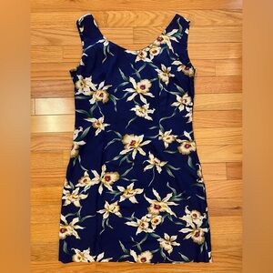 Paradise Found Orchid Navy Dress